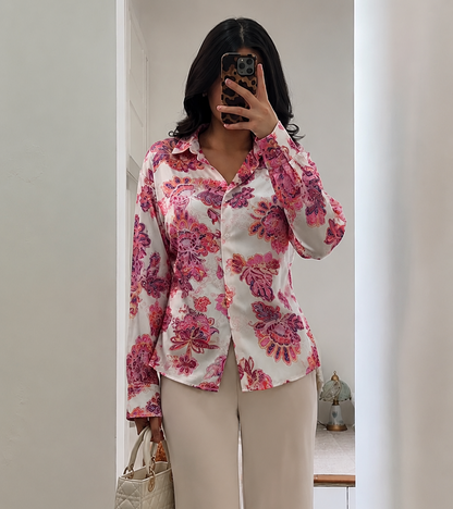 Chemise Florale Élégante – Léger & Confortable