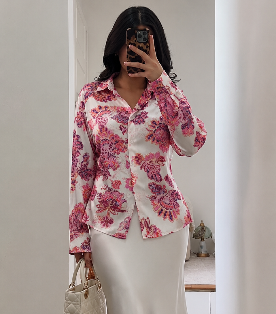 Chemise Florale Élégante – Léger & Confortable